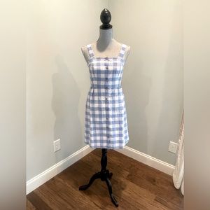 J. Crew plaid linen/cotton dress, Size 00